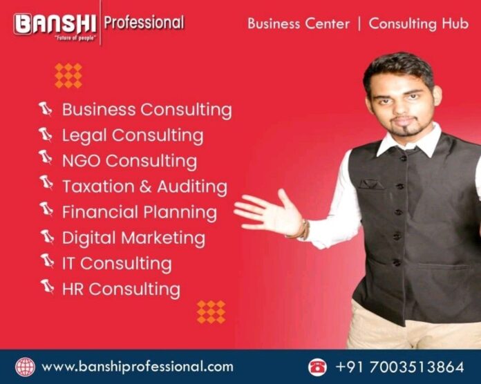 Business Consulting is necessary for a variety of tiny start-ups to understand business and expand. Banshi Professional is one of those offering consulting to various emerging companies and start-ups. Banshi® Professional is a consulting and management firm with a heavy emphasis on professional business consulting, legal and commercial counselling, marketing, and sales.
