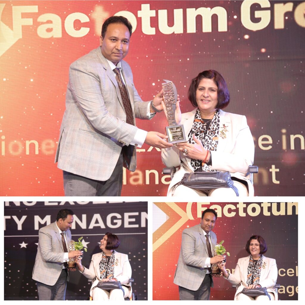 Mr. Mahesh Kumar and Factotum Group: Pioneering Excellence in Facility Management Honored at Precedential Awards 2023" 