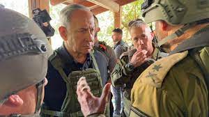Israeli Prime Minister Benjamin Netanyahu Visits Troops in Gaza, Vows Resolve in Conflict