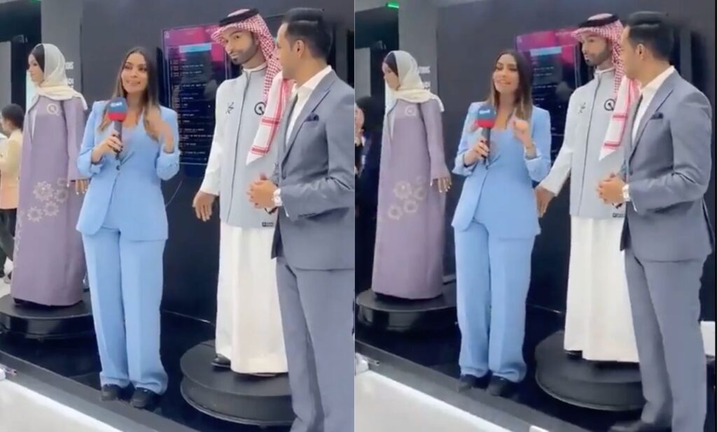 Saudi Arabia's First Male Robot Sparks Controversy for 'Inappropriate Gesture' Towards Female Reporter