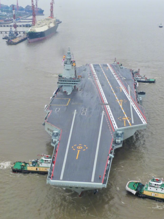 China's New Aircraft Carrier Fujian Begins Sea Trials, Implications for India