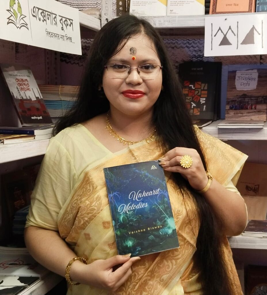 Vaishna Biswas’s Poetry Collection Unheard Melodies Launched at the Kolkata International Book Fair 2025