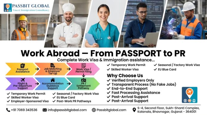 Indian Professionals Eye Global Careers as PASSBIT GLOBAL Opens Doors to Work Visas in UAE, Canada, UK & Germany